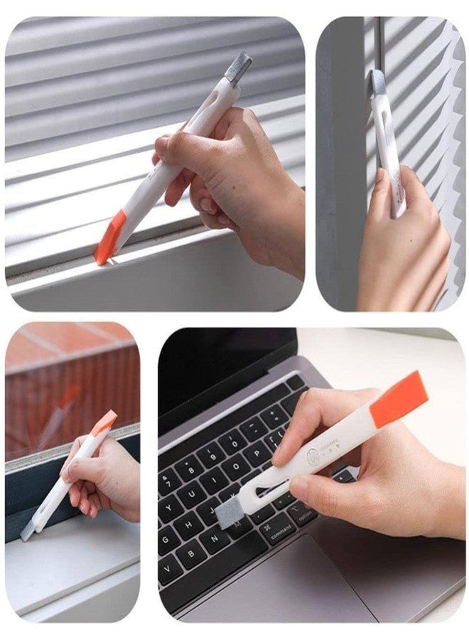 FreshDcart FDCA595 Keyboard Computer Cleaning Tool Brush Mini Brush with Dustpan Plastic Corners and Edges Dust Multipurpose Use for Cleaning Window Frame Keyboard, Desk (Multicolor,Pack of 1) - Image 2